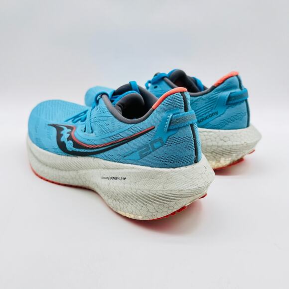 Saucony Triumph 20 Womens 9 Blue Running Shoes Sneakers Athletic Gym Trainers - Picture 5 of 9